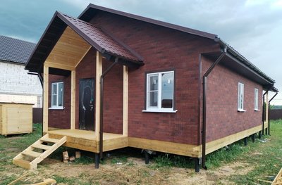 Каркасный дом 13,5х8,0 под ключ построен в Чеховском р-не, Московской области